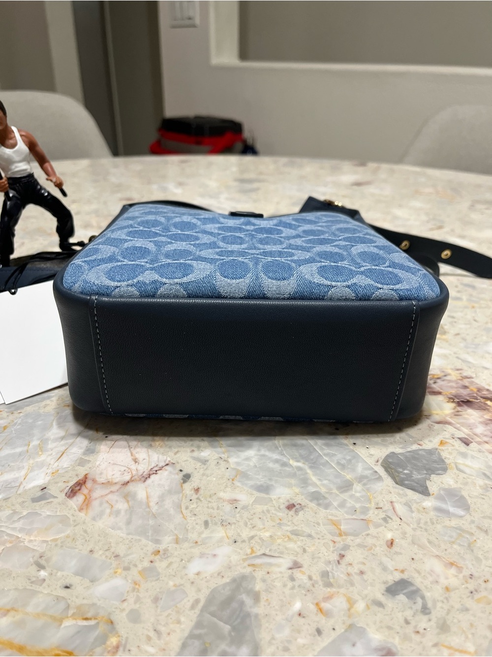 Coach Hadley Mini Crossbody Bag In Signature’s Denim NWT - Picture 4 of 8